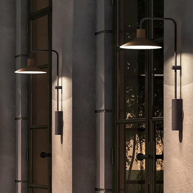 Moderne Außenwandleuchte schwarz LED IP65 für Fassade und Terrasse