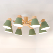 LED Deckenlampe Holz Design für Wohnzimmer und Schlafzimmer