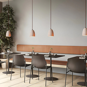 Travertin Pendelleuchte Retro Design aus Naturstein für Esszimmer Wohnzimmer Küche