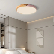 Skandinavische LED Deckenleuchte aus Holz für Wohnzimmer Schlafzimmer Flur