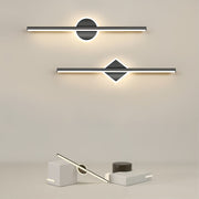 Aurora Lux LED Wandlampe Schwarz Gold Wohnzimmer Schlafzimmer Badezimmer