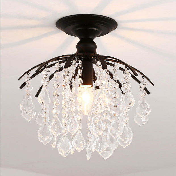 Kristall Deckenleuchte Schlafzimmer modern dimmbar warmweiß LED