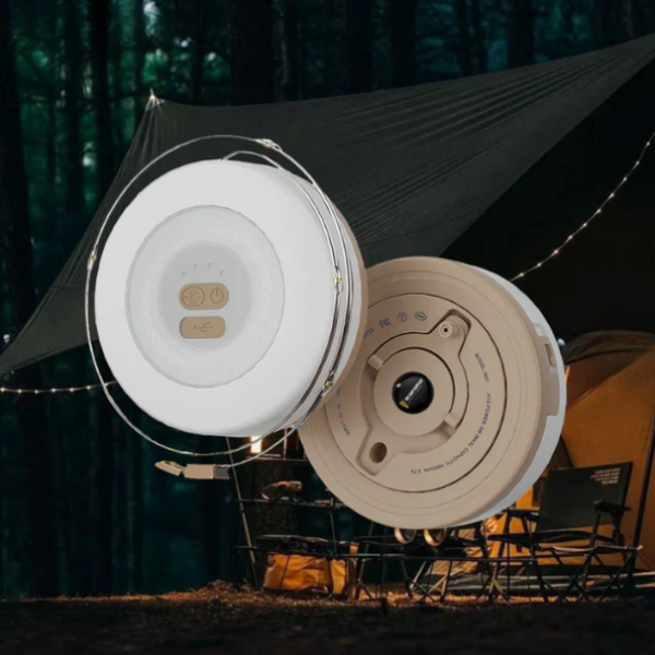 LichtFlex Campline tragbare dimmbare LED Lichterkette für Camping Garten Innen