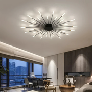 Moderne LED Deckenleuchte Wohnzimmer energiesparend 15m2 LuxHalo