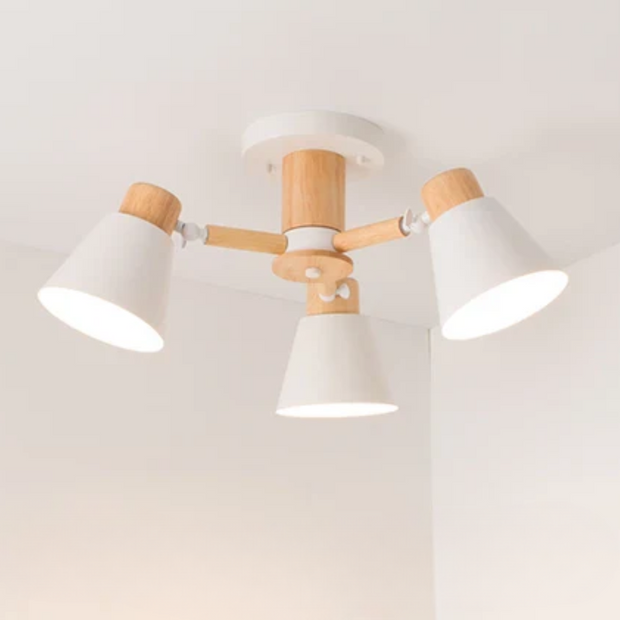 LED Deckenlampe Holz Design für Wohnzimmer und Schlafzimmer