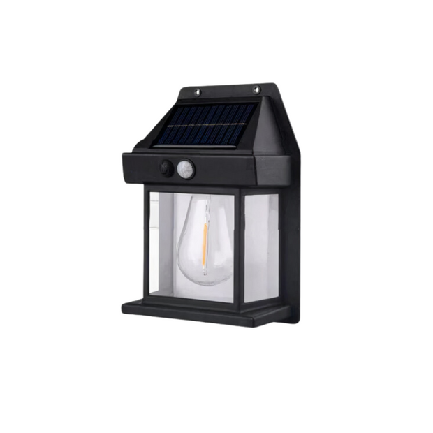 Solar LED Wandlampe außen kabellos wetterfest mit Bewegungsmelder