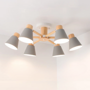 LED Deckenlampe Holz Design für Wohnzimmer und Schlafzimmer