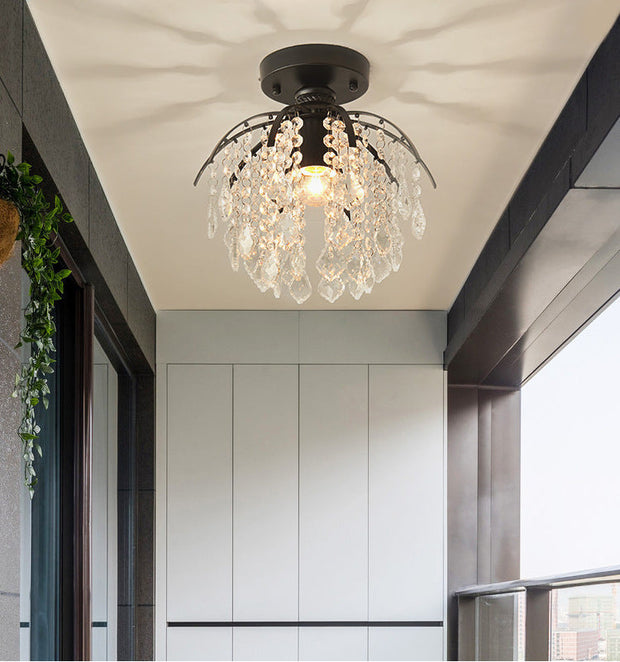 Kristall Deckenleuchte Schlafzimmer modern dimmbar warmweiß LED