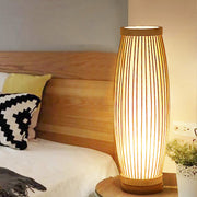 bambus tischlampe zen stil warmes licht orientalische dekoration