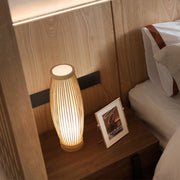 bambus tischlampe zen stil warmes licht orientalische dekoration