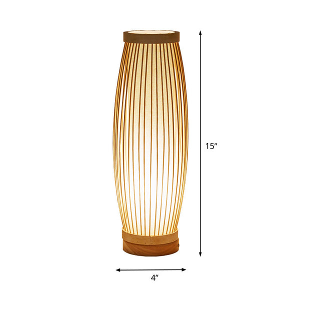 bambus tischlampe zen stil warmes licht orientalische dekoration