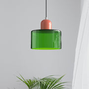 Glas-Pendelleuchte - LED, Glas/Metall, Max 12W, Druckknopfschalter, E27, CE/UL zertifiziert, moderne Eleganz Deckenlampen