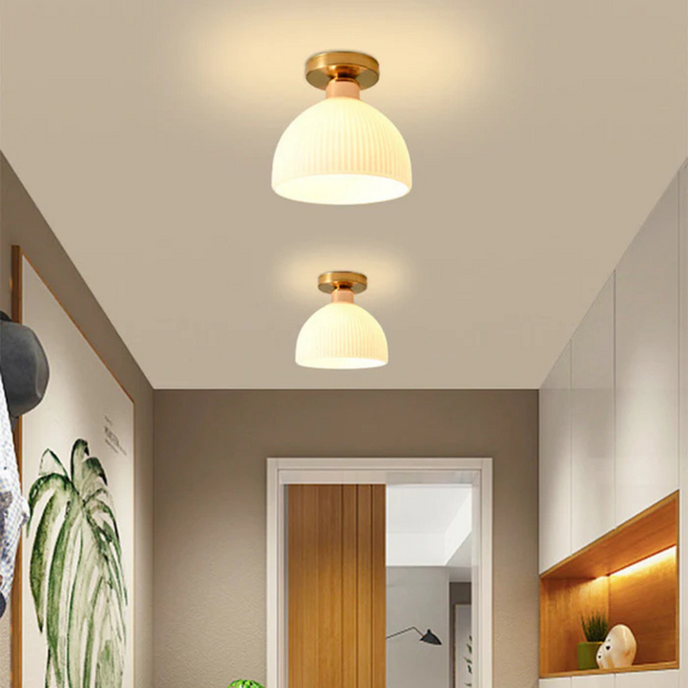 Elegante Glas Deckenlampe für Wohnzimmer Schlafzimmer Flur