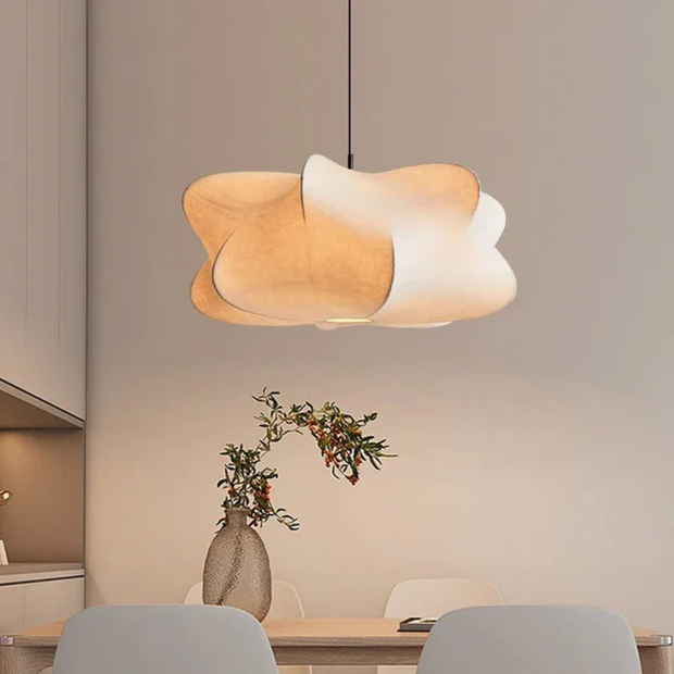 Japanische Wabi Sabi Pendelleuchte für Wohnzimmer oder Esstisch