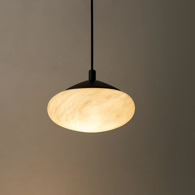 Design Hängelampe Marmorlook warmweiß für Wohnzimmer Schlafzimmer Esstisch