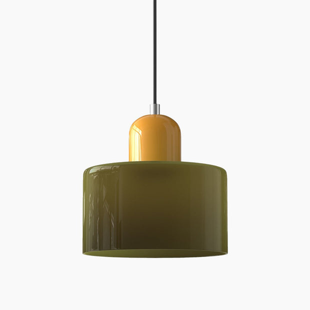 Glas-Pendelleuchte - LED, Glas/Metall, Max 12W, Druckknopfschalter, E27, CE/UL zertifiziert, moderne Eleganz Deckenlampen