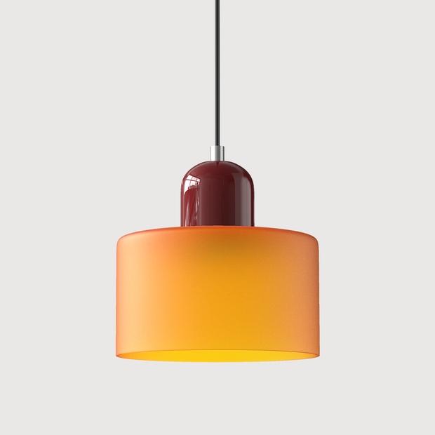 Glas-Pendelleuchte - LED, Glas/Metall, Max 12W, Druckknopfschalter, E27, CE/UL zertifiziert, moderne Eleganz Deckenlampen