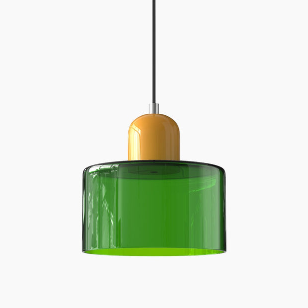 Glas-Pendelleuchte - LED, Glas/Metall, Max 12W, Druckknopfschalter, E27, CE/UL zertifiziert, moderne Eleganz Deckenlampen