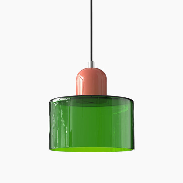 Glas-Pendelleuchte - LED, Glas/Metall, Max 12W, Druckknopfschalter, E27, CE/UL zertifiziert, moderne Eleganz Deckenlampen