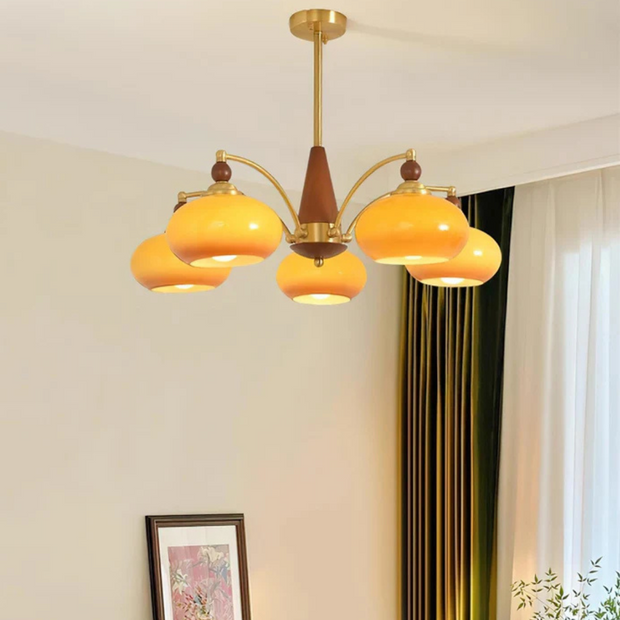 Moderne Kronleuchter für Wohnzimmer Esszimmer mit warmweißem LED Licht