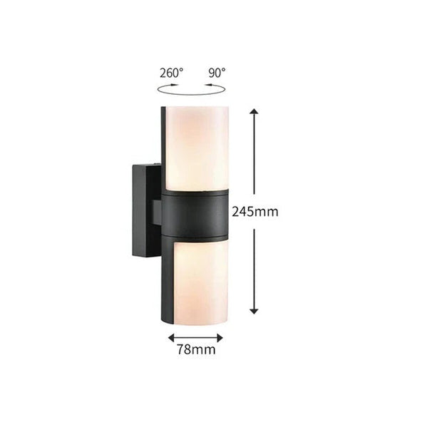 LumiKlar Wandlicht LED Außenlampe modern wetterfest energiesparend