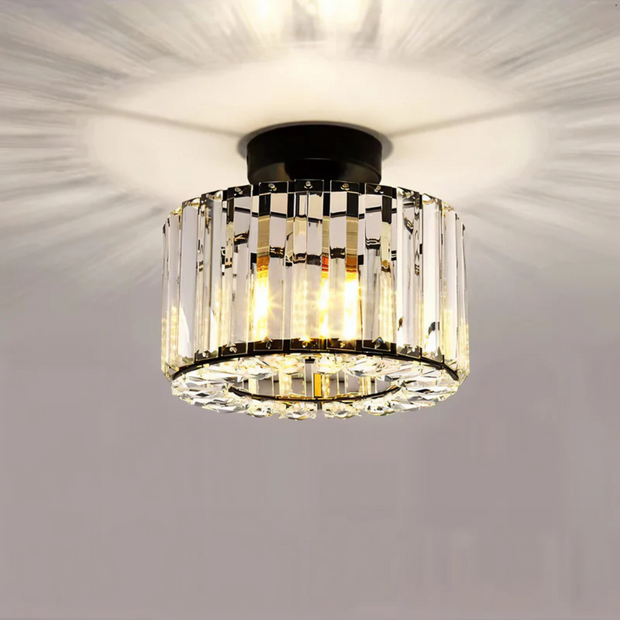 kristall deckenleuchte wohnzimmer modern elegant für schlafzimmer und küche