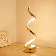 LichtSpirale LED Tischlampe dimmbar modern energiesparend für Wohnzimmer und Büro