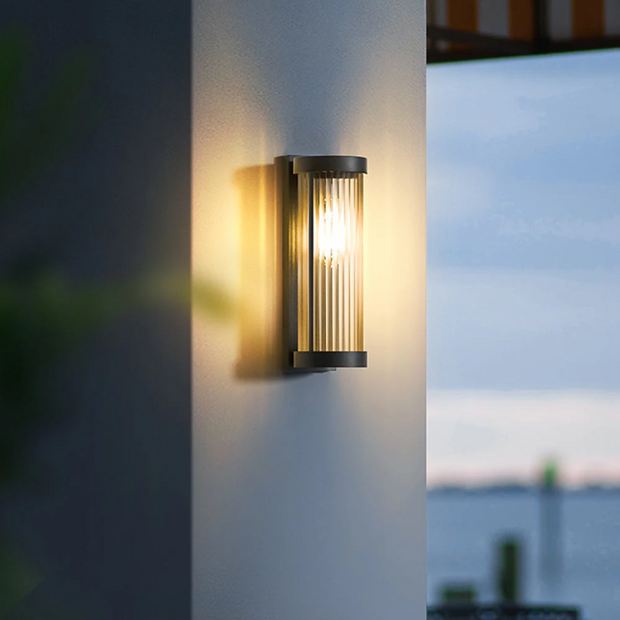 Moderne LED Außenwandleuchte IP65 mit warmem Licht für Garten und Terrasse
