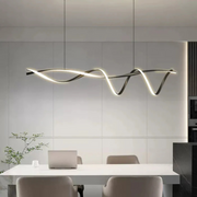Moderne LED Hängeleuchte Schwarz Dimmbar über Esstisch Wohnzimmer kaufen