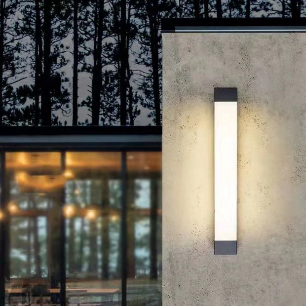 LumenLuxe moderne LED Außenwandleuchte für Garten Terrasse und Hauswand