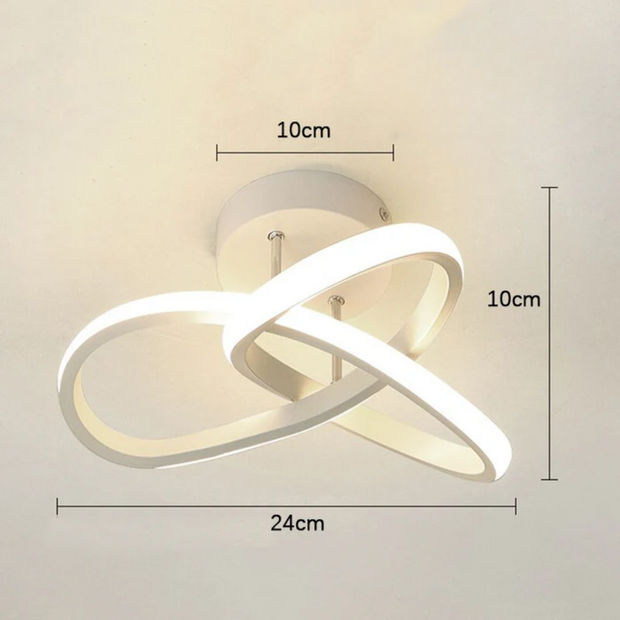 LumoRing LED Deckenleuchte modern energiesparend für Wohnzimmer Schlafzimmer Flur