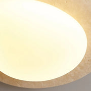 Travertin Deckenleuchte skandinavisch warmes Licht Wohnzimmer Schlafzimmer