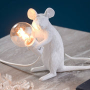 LichtMaus Art Deco Nachtlampe mit Mausfuß für Schlafzimmer
