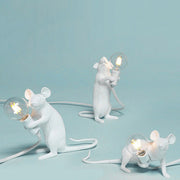 LichtMaus Art Deco Nachtlampe mit Mausfuß für Schlafzimmer
