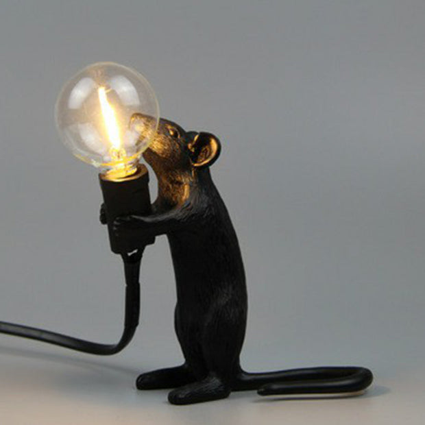 LichtMaus Art Deco Nachtlampe mit Mausfuß für Schlafzimmer