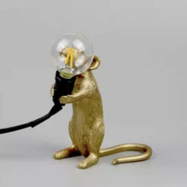 LichtMaus Art Deco Nachtlampe mit Mausfuß für Schlafzimmer
