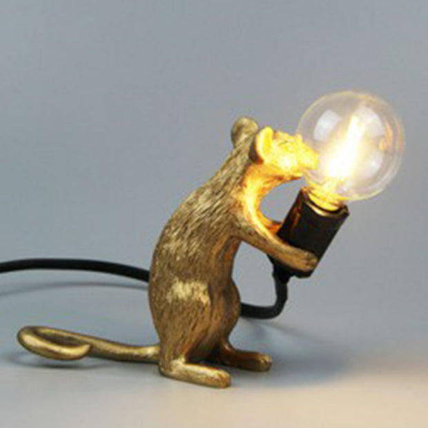 LichtMaus Art Deco Nachtlampe mit Mausfuß für Schlafzimmer