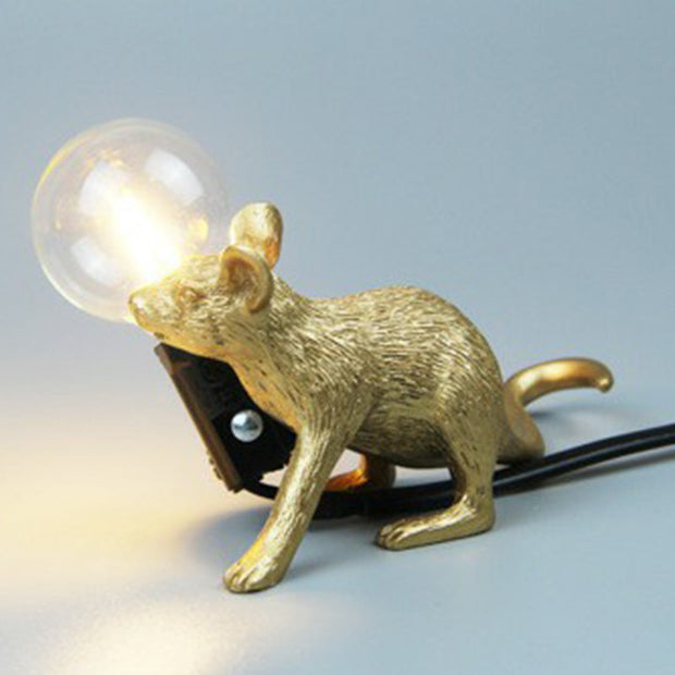 LichtMaus Art Deco Nachtlampe mit Mausfuß für Schlafzimmer