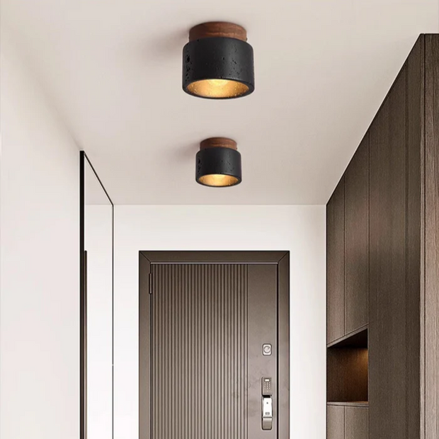 Deckenlampe aus Stein modern rustikal für Wohnzimmer Flur Schlafzimmer