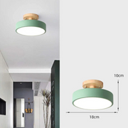 Holz LED Deckenleuchte warmes Licht modernes Design energiesparend