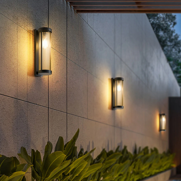 Moderne LED Außenwandleuchte IP65 mit warmem Licht für Garten und Terrasse