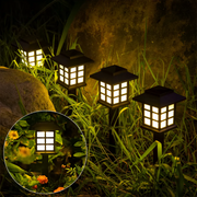 Solar Gartenlampe schwarz LED außen tierfreundlich wetterfest ohne Kabel