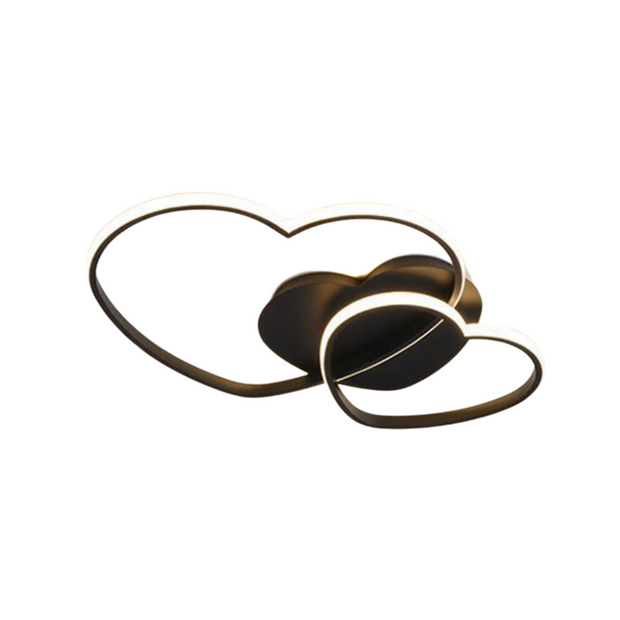Herzförmige LED Deckenlampe Kinderzimmer 50cm warmweiß dimmbar