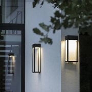 Solar Außenlampe LED schwarz modern wasserdicht für Garten und Terrasse