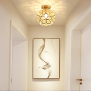 BlütenGlanz Deckenleuchte Glas Blume LED Deckenlampe Wohnzimmer Schlafzimmer Modern