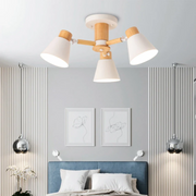 LED Deckenlampe Holz Design für Wohnzimmer und Schlafzimmer