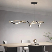 Moderne LED Hängeleuchte Schwarz Dimmbar über Esstisch Wohnzimmer kaufen