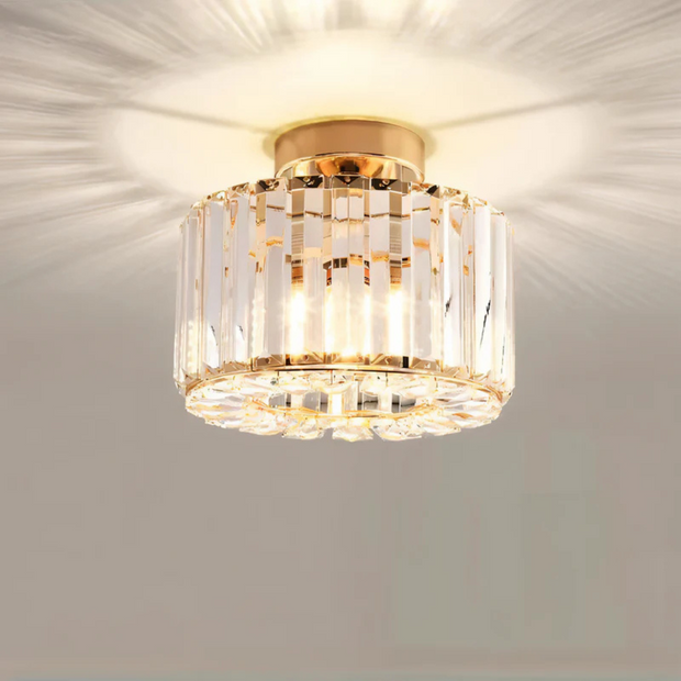kristall deckenleuchte wohnzimmer modern elegant für schlafzimmer und küche
