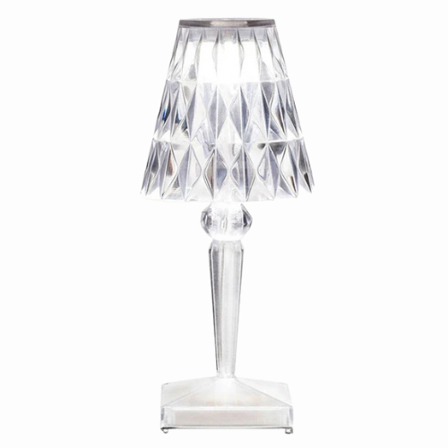KristallGlanz LED Tischlampe mit Kristalloptik für stilvolle Beleuchtung im Schlafzimmer oder Wohnzimmer
