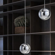 Aurélux Pendelleuchte, silberner und goldener, LED-Hängelampe, 90-260V, nicht dimmbar
